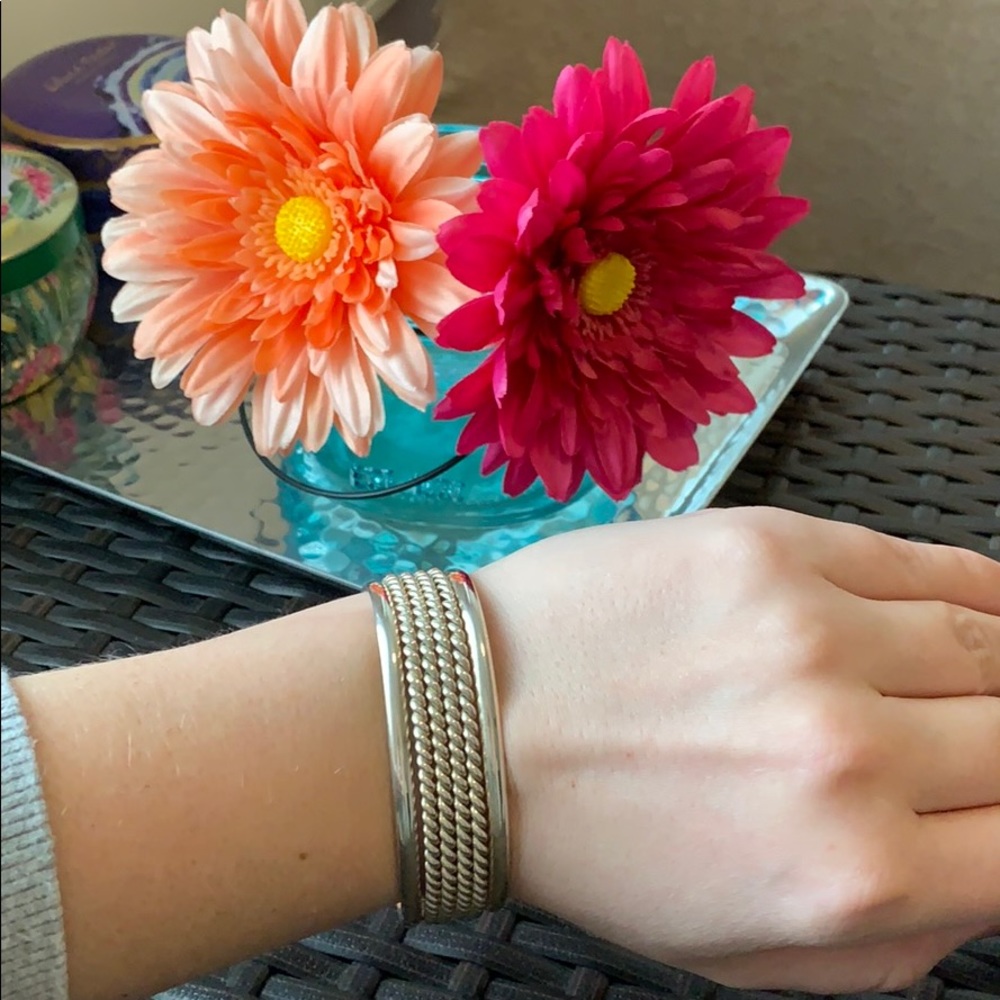 Sterling silver bangle - Picture 4 of 8